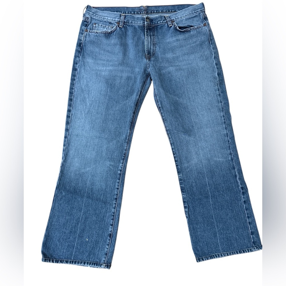 7 For All Mankind Relaxed Fit Bootcut Blue Jeans 38